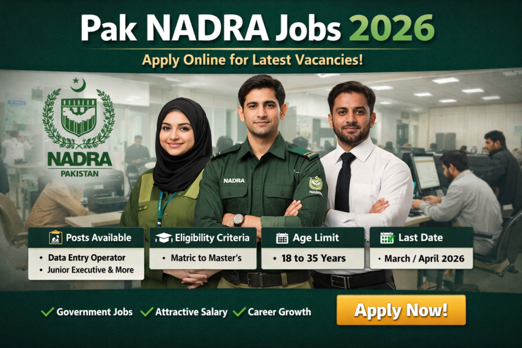 Pak NADRA Jobs 2026