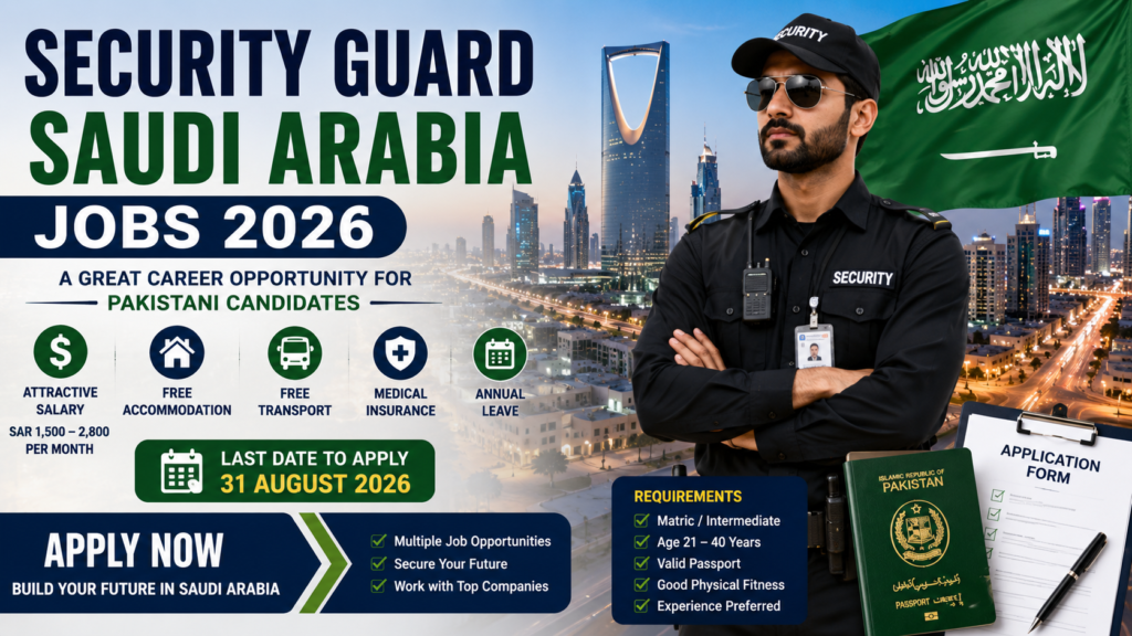 Security Guard Saudi Arabia Jobs 2026 