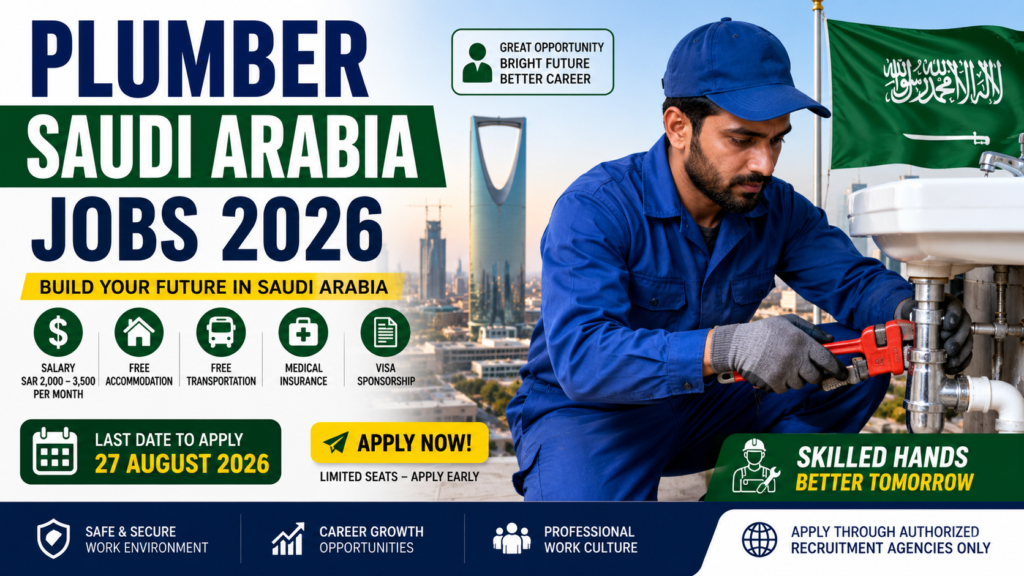 Plumber Saudi Arabia Jobs 2026