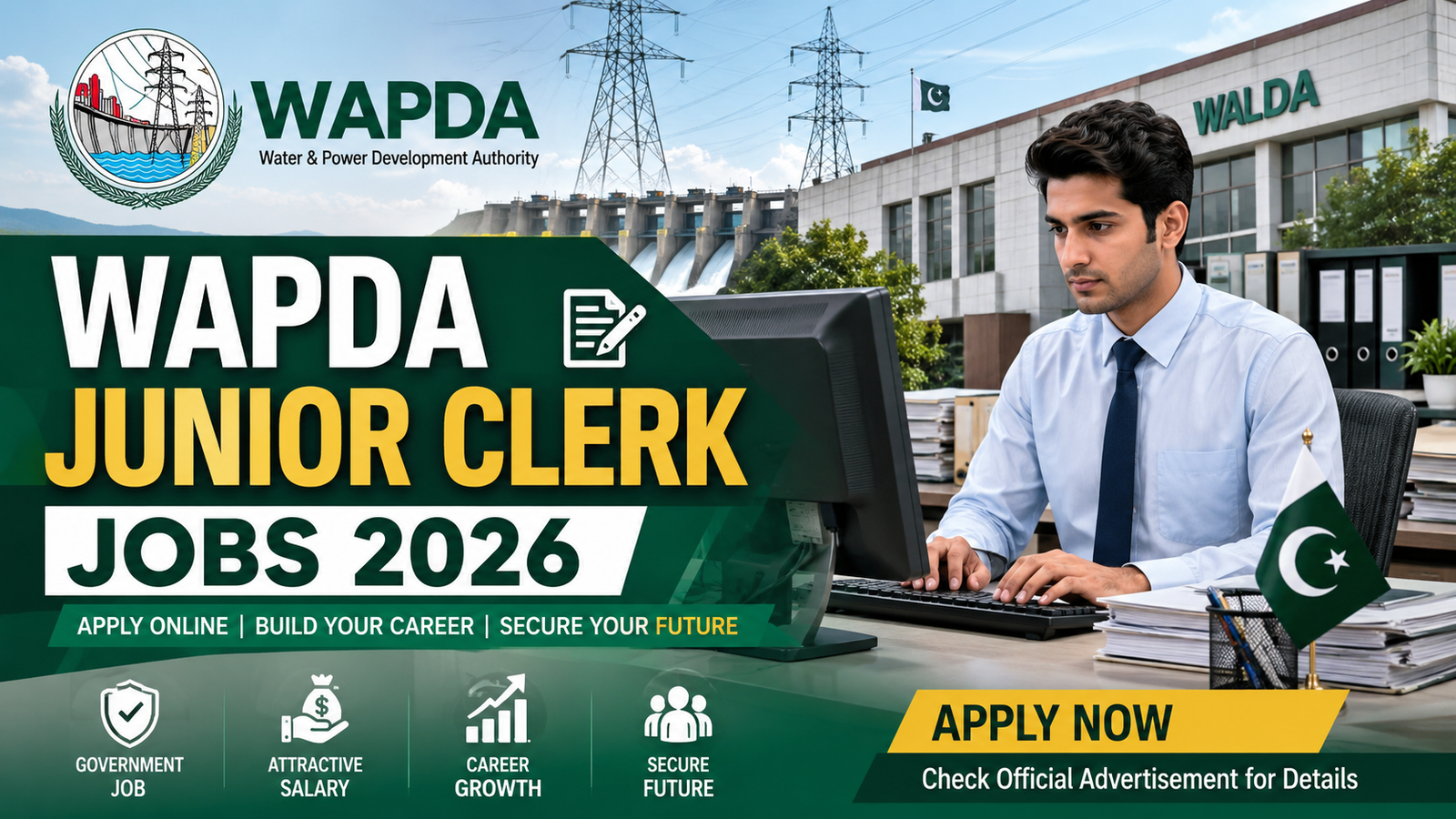 WAPDA Junior Clerk Jobs 2026