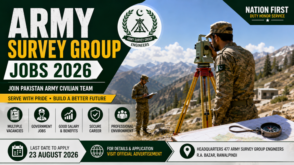 Army Survey Group Jobs 2026