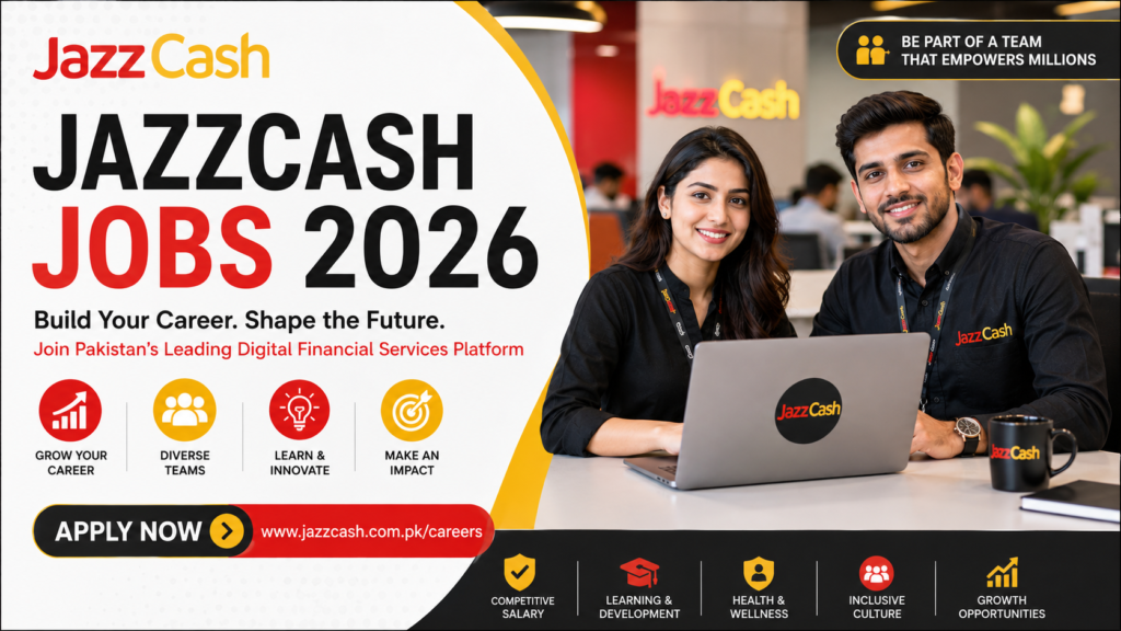 JazzCash Jobs 2026